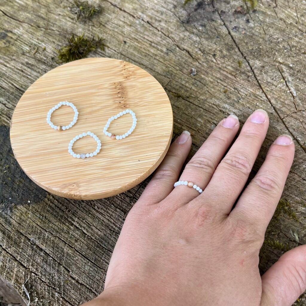Weisse Jade Ring