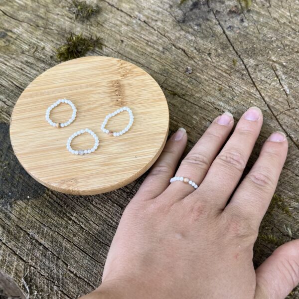 Weisse Jade Ring